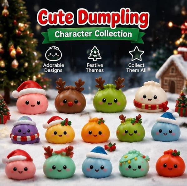 Julekalender 2026 Squishy – 24 dage med søde klemmelegetøj, fidget-legetøj og juleoverraskelser