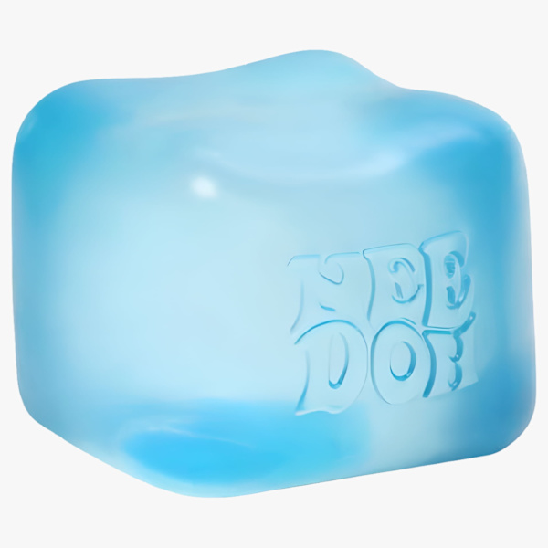 Schylling NeeDoh Nice Cube - Sensory Squeeze Toy with Super Solid Squeeze Blue