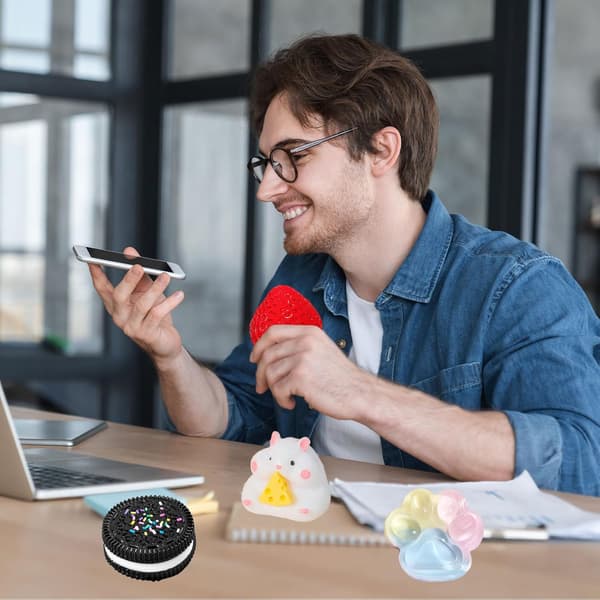 Squishy Fidget Legetøj – 6-delt Squishy Legetøjssæt til Børn og Voksne