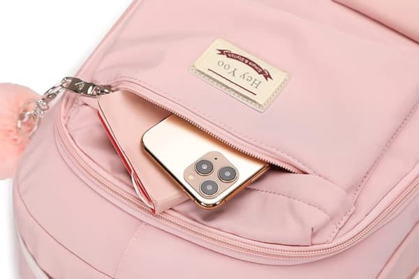 Backpack for School Girls - Cute School Bag for Elementary, Middle & High School Rosa