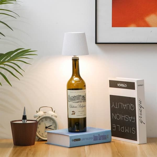 Ladattava pullonvarjostin LED-valolla ja 3 väritilalla