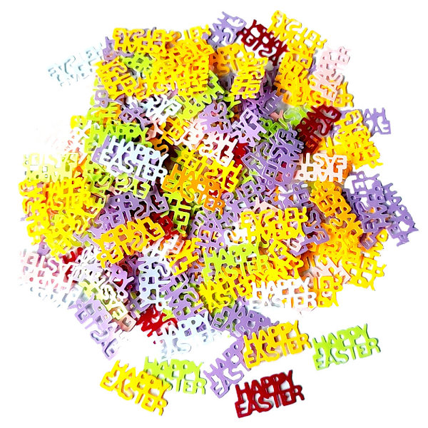 Easter Confetti Table Decoration – Easter Decoration with Easter Bunny, Chick & Easter Egg DIY Easter Craft Happy Easter C-HAPPY EASTER