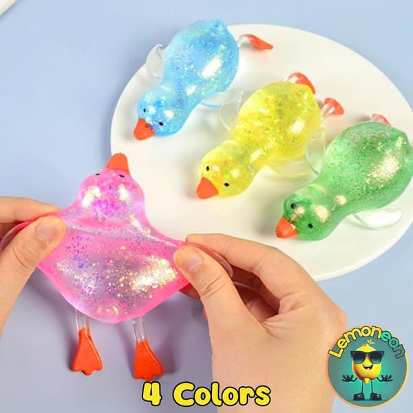 4 stk Glitter And Klemme Sensorisk Fidget Leketøy for Voksne Tenåringer