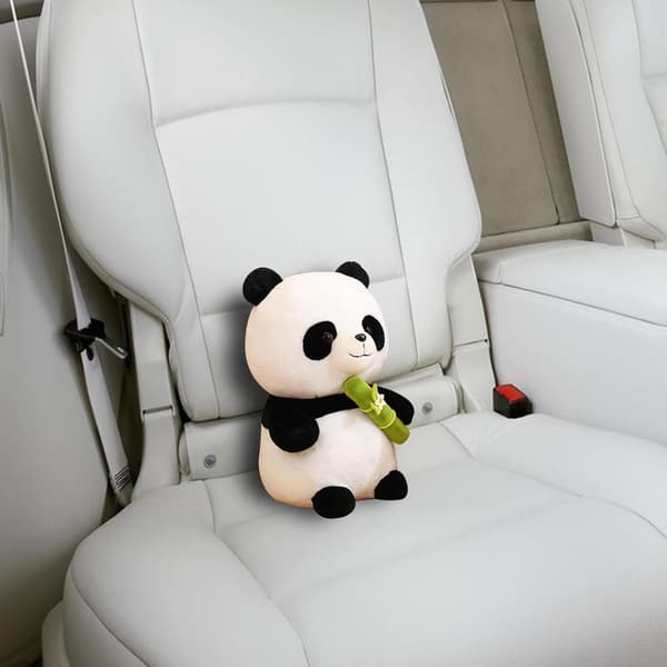 Sød panda bamse med glimmer 25 cm – blødt plyslegetøj til børn