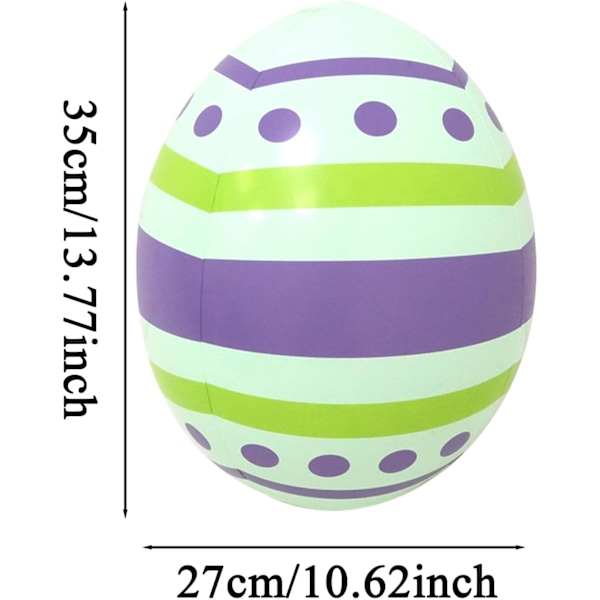 Inflatable Easter Eggs 6-Pack - Large Outdoor Decorations for Easter Party, Garden, Patio, and Home Use