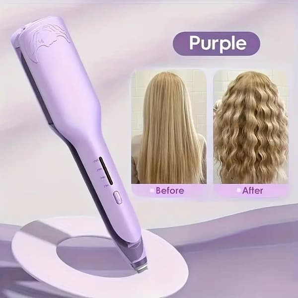 Curling Iron & Hårstyling för kvinnor, dubbla tunnor, djupa och breda vågor, perfekt present