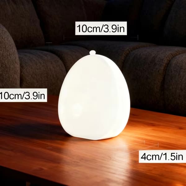 LED-nattlampe med hvit støy – RGB-sovelampe med naturlyder, søvntimer og USB-lading for bedre søvn