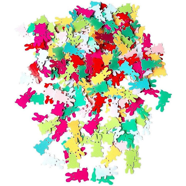 Easter Confetti Table Decoration – Easter Decoration with Easter Bunny, Chick & Easter Egg DIY Easter Craft Happy Easter A-Mixed