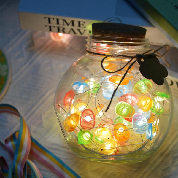 LED Easter Light String with Eggs & Chicks 2M/3M – Battery-Powered Easter Lighting for Easter Decoration, Home, Window & Party 2M 20LED