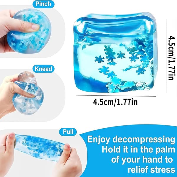 1/2/4 st stressbollar för vuxna, stresskub fidgetleksaker 4pcs