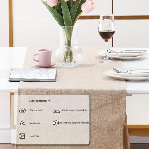 Bordløper Påske 183×33cm – Påskeborddekorasjon med Påskehare, Blomster & Egg Vårdekorasjon for Hjem & Fest E