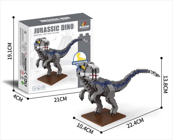 Mini Byggeklosser Dinosaur – T-Rex Modell Dekorasjon for Barn 6+ D
