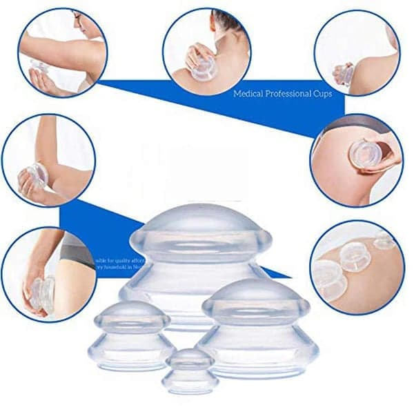 Koppning för helkroppsmassage 4-pack (L-XS) Transparent