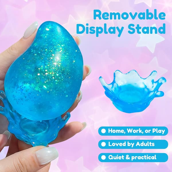 Dream Drop Squishy Leksaker, Vattendroppe Stressbollar för Barn & Vuxna Orange
