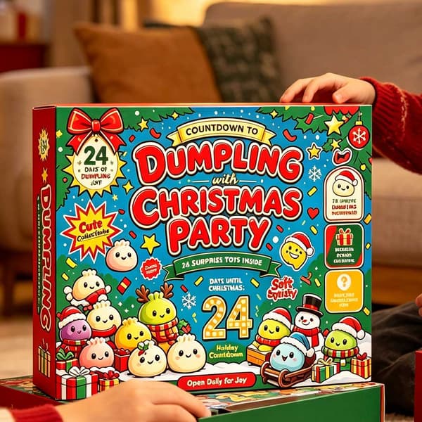 Julekalender 2026, 24 Squishies – Squishy klemmelegetøj med slow-rise effekt, fidget-legetøj og søde juleoverraskelser