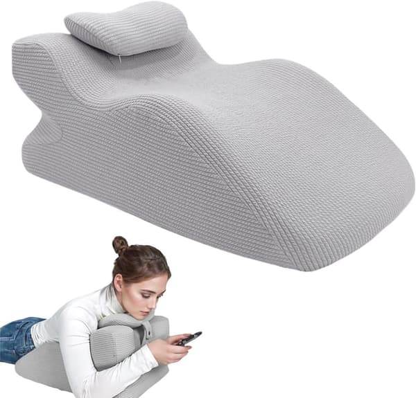 Ergonomisk Läskudde Kilkudde Triangel Ryggstöd Avtagbart Tvättbart Överdrag