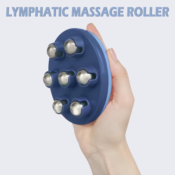 Cellulite Massageværktøj Roller – Lymfatisk Massage til Krop, Dræning & Formning Pink
