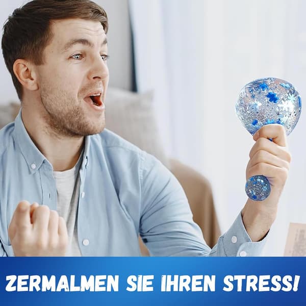 1/3 st iskub Fidget Stressbollar, Tyst Fyrkantig Sensorisk Långsamt Stigande Klämkub 3pc