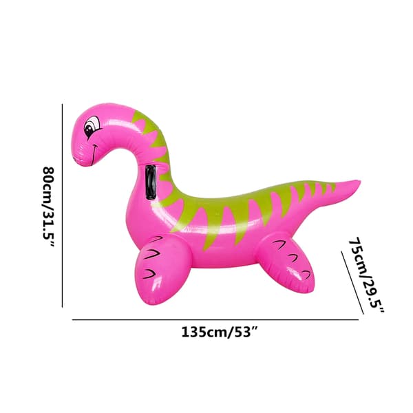 Selvoppustelig dinosaur poolflåde - oppusteligt badelegetøj og flydelegetøj til børn og voksne sommer Green