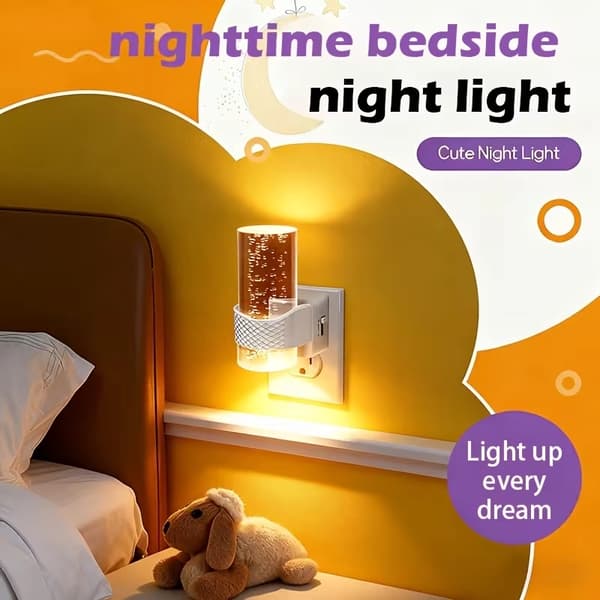 2-pack LED Night Light with Plug – Dimmable 3000K/5000K Wall Lamp with Light Sensor, Automatic Night Lighting White 3000K-2pcs