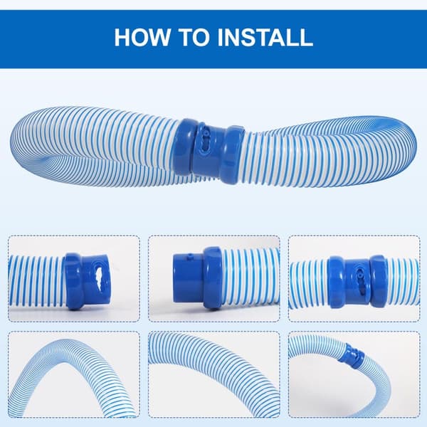 2-pack Pool Hose, Mx6/Mx8, Twist Lock, 39-inch, Replacement Hose, Easy Installation, Robust Quality