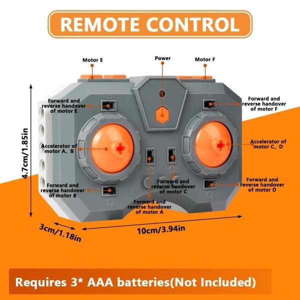 Byggleksak Power Set – Uppgraderat Motorfunktionsset med Fjärrkontroll, Batterilåda & App-/Programstyrning