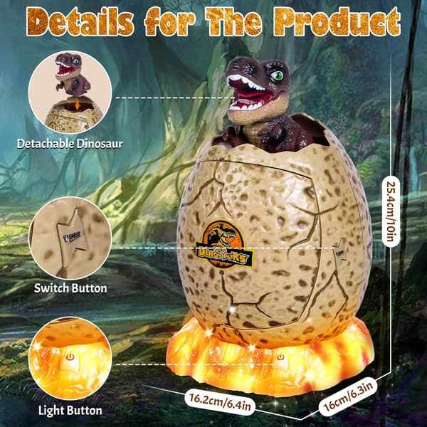 Electronic Dinosaur Piggy Bank for Kids - Secure Money Box with Code Brown
