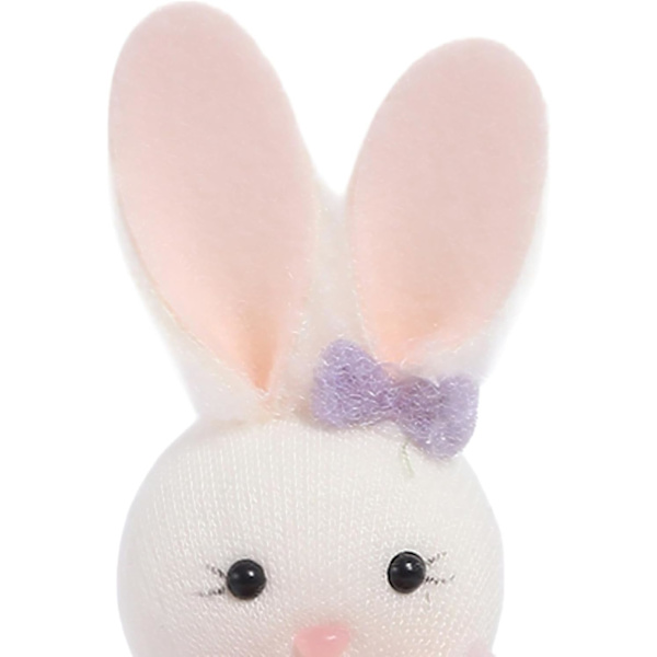 Easter Bunny Figurines 1/4-Pack – Easter Decoration Rabbit, Easter Ornament for Table, Shelf & Easter Tree, Spring Decoration Home Purple-1pc