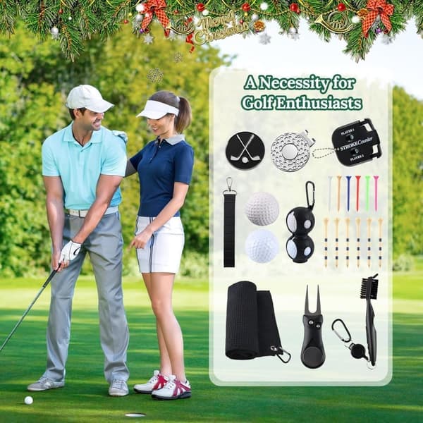 Golf Adventskalender 2025 – 24 dagars julkalender för golfare, golfälskare, män, pappa – presentidé