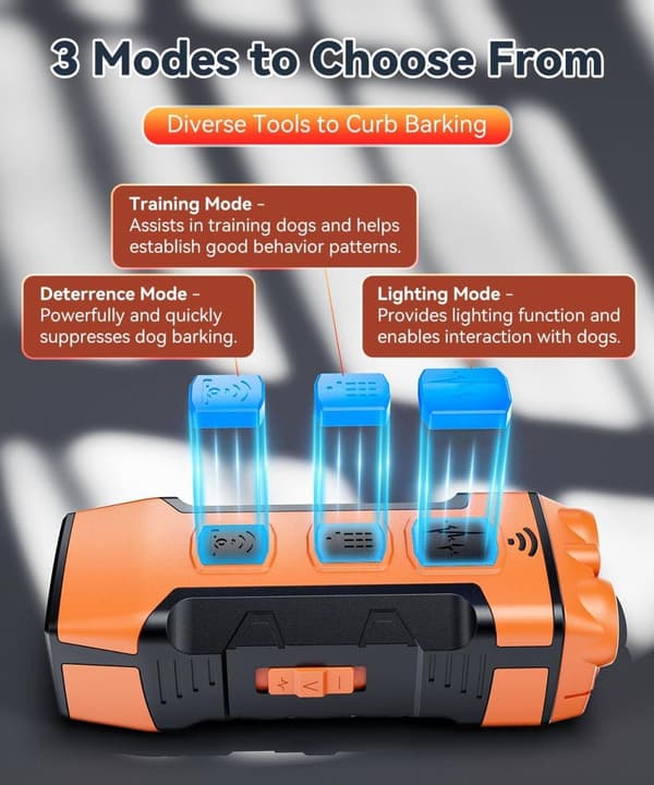 Ultrasonic Anti Barking Dog Device - Variable Frequency Bark Control for Training & Bad Behavior