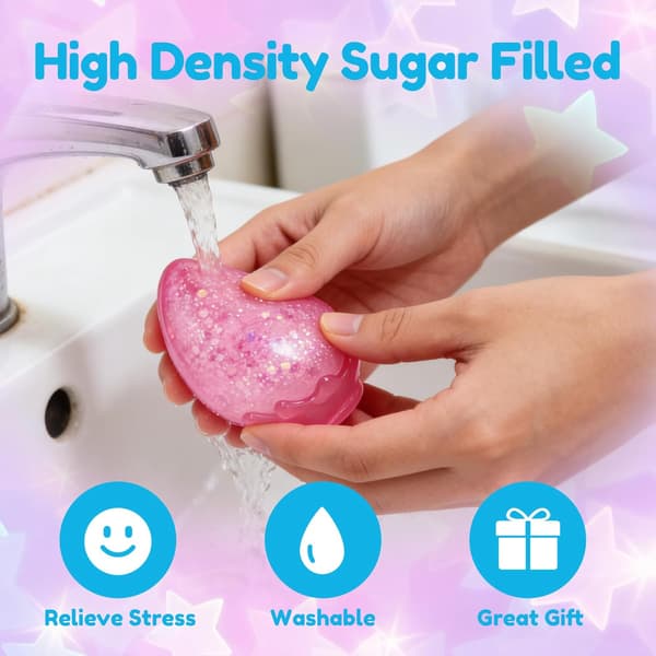 Dream Drop Squishy Toys, Vanddråbe Stressbolde til Børn og Voksne Blue