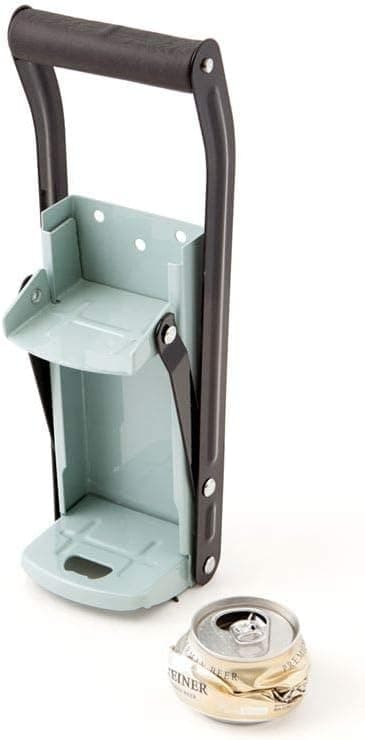 Metallipurkinpuristin, pullonavaajalla, noin 32 cm