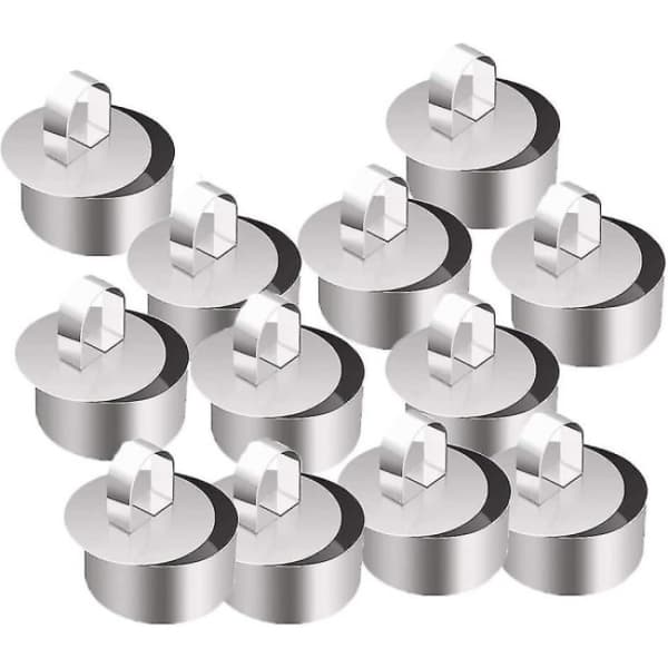 12-delt kakering i rustfritt stål for baking av moussedesserter, 8