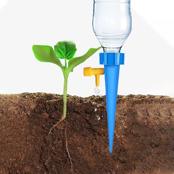 12-pakke automatisk vanningssprinkler, justerbar enkel vanning, vanning for potteplanter, planter, blomster, hage, stueplante
