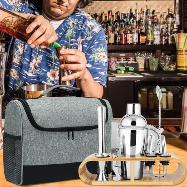 Bartender väska, barverktyg set, bartender väska
