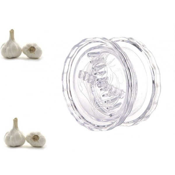 Hvitløkskvern Hvitløkshakker Hvitløkspresse Transparent one size