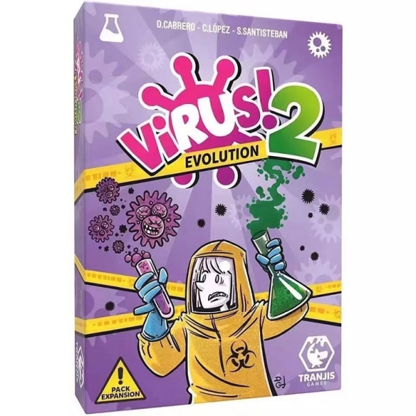 Game Factory Virus! Korttipeli 2-6 pelaajalle, 8-vuotiaille ja sitä vanhemmille