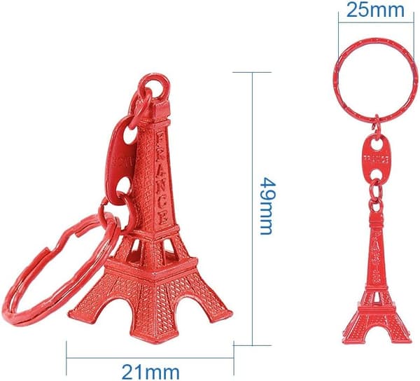 40 kpl 10 väriä seos Eiffel-torni avaimenperä jaettu avaimenperä Acces
