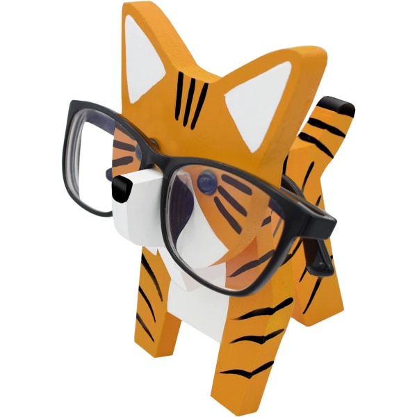 1 stk Tre 3D Animal (Cat) Shape Brilleholder, Solbriller Hol