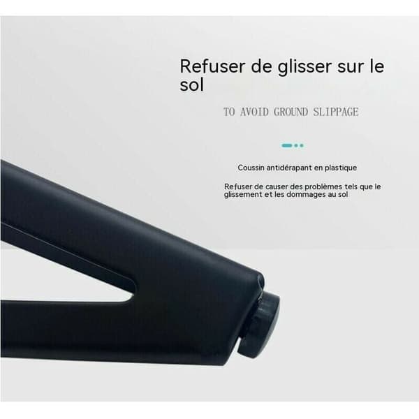 4-pack svarta metallmöbelben, 15 cm, lämpliga