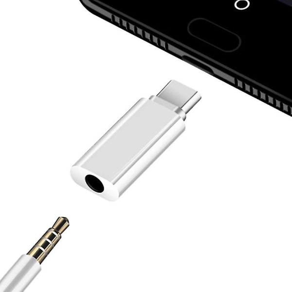 Usb C til 3,5 mm hodetelefonadapter Type-c hodetelefonkontakt Digital Au