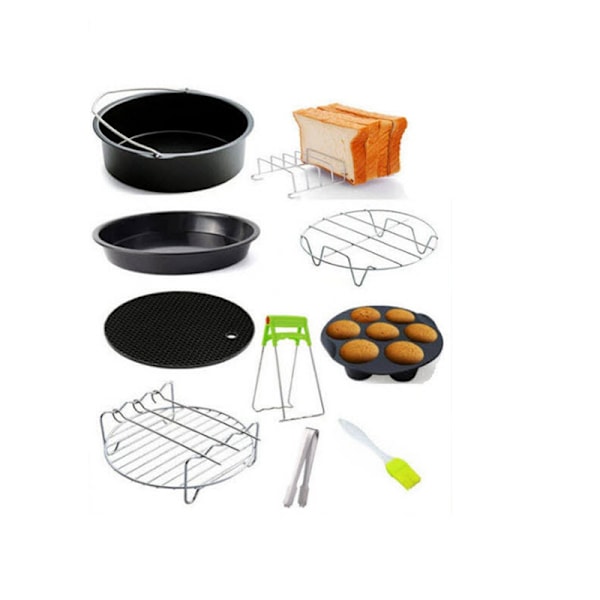 Airfryer-tillbehör (10 set) - 6 tum, Airfryer-tillbehör, s