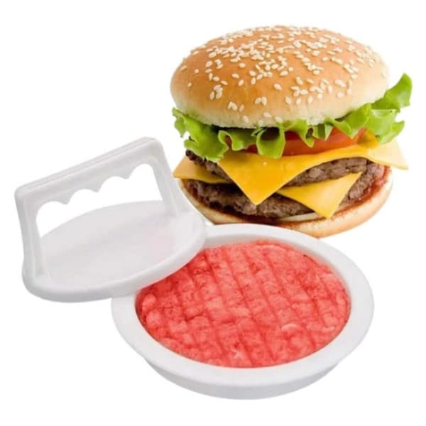 Hvid Hamburgerpresse til perfekte burgere - Hamburgerform Patty