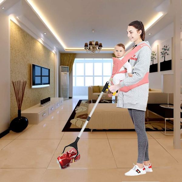 Henteverktøy, 80 cm griper for eldre, med roterende gummiklemme, for å gripe søppel, søppelopphenting, hageavfall