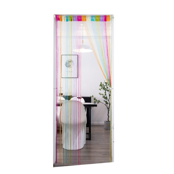 Dørgardin, sølv dekorativ snorgardin 100 x 200 cm vegg