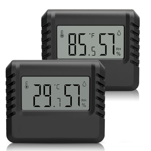 Sæt med 2 hygrometertermometre – hygrometer, stue termometer,