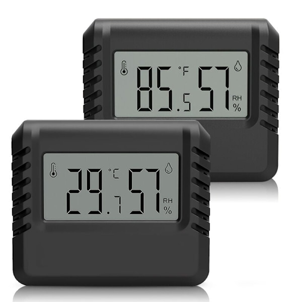 Sett med 2 hygrometertermometre – hygrometer, romtermometer,