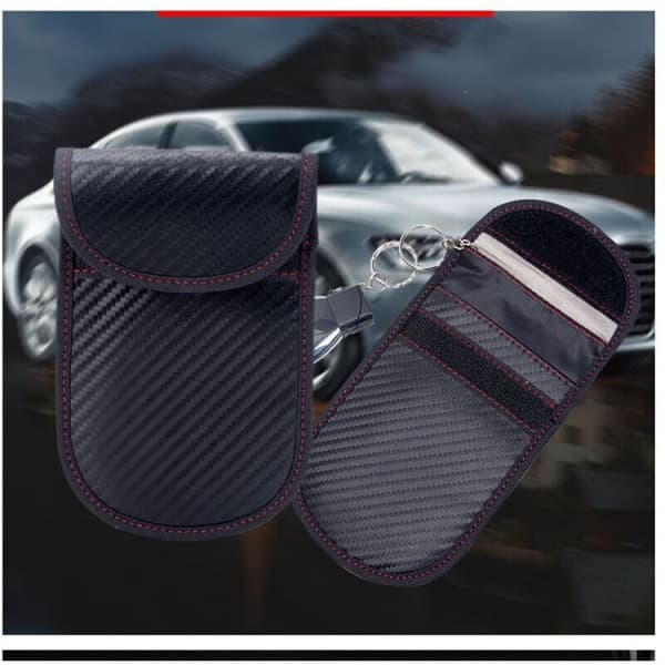 2 kappaletta avaimeton RFID-auton avaimen signaalin esto Faraday-pussi