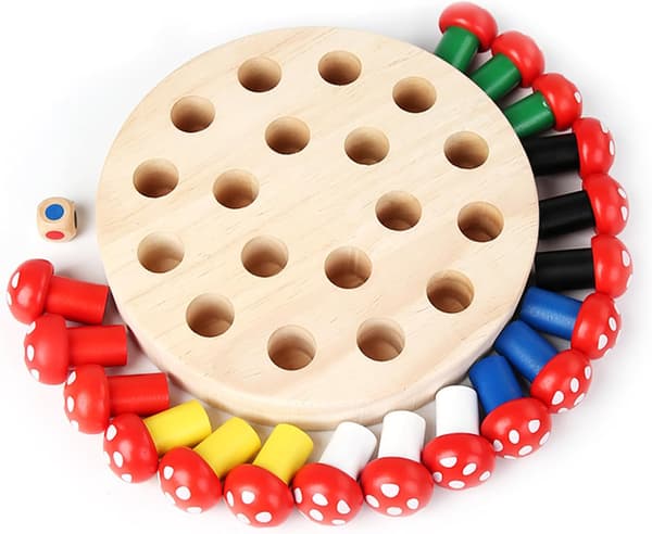 Spel för barn 3 år, Minnes Schack (Svamp), Brädspel