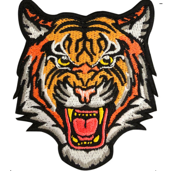 Den frygtelige bengalske stribede tiger broderede patch strygejern på Se